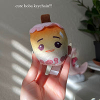 bubble plush keychain
